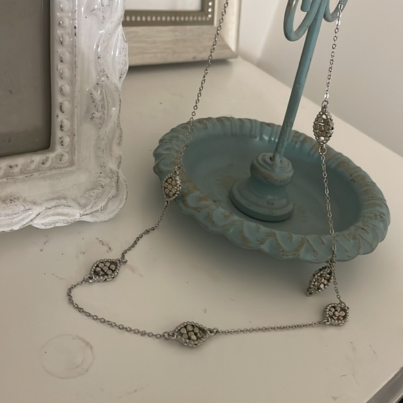 28" Victorian Necklace with French Half Guard Chain Antique French Necklace - Picture 2 of 6